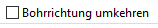9. Bohrrichtung umkehren